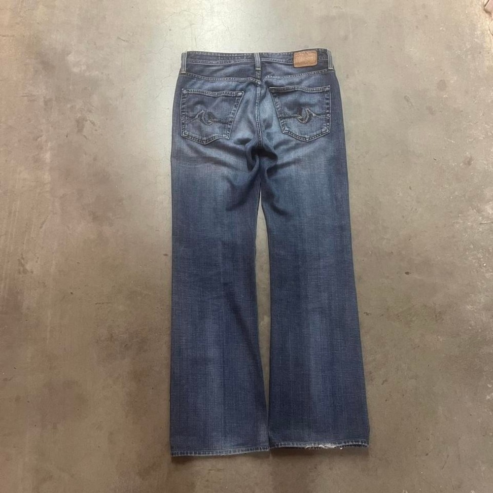 Y2K AG men's dark wash the‎ Fillmore wide leg flare bootcut jeans 33 USA made